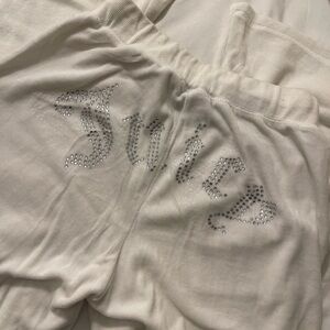 white Jeweled Juicy Couture set